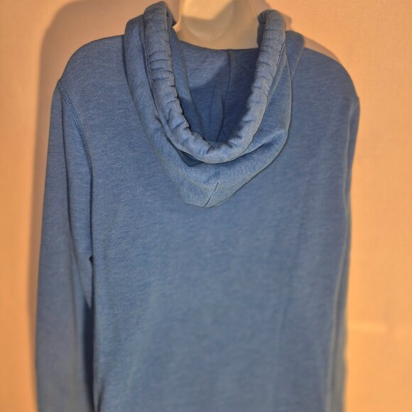 HOLLISTER of California hooded sweatshirt, zippered front, blue & white. MED. - Picture 7 of 14